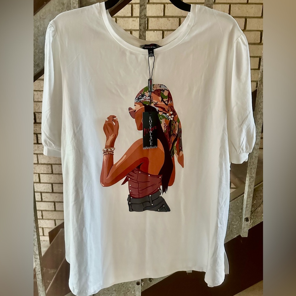 LOVE & LACE GRAPHIC T-SHIRT - Picture 10 of 10